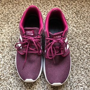 Adidas Cloudfoam Burgendy Shoes Size 8